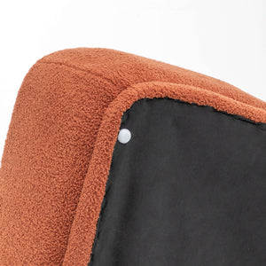 SEYNAR Modern 43'' Teddy Fabric Ottoman Bench