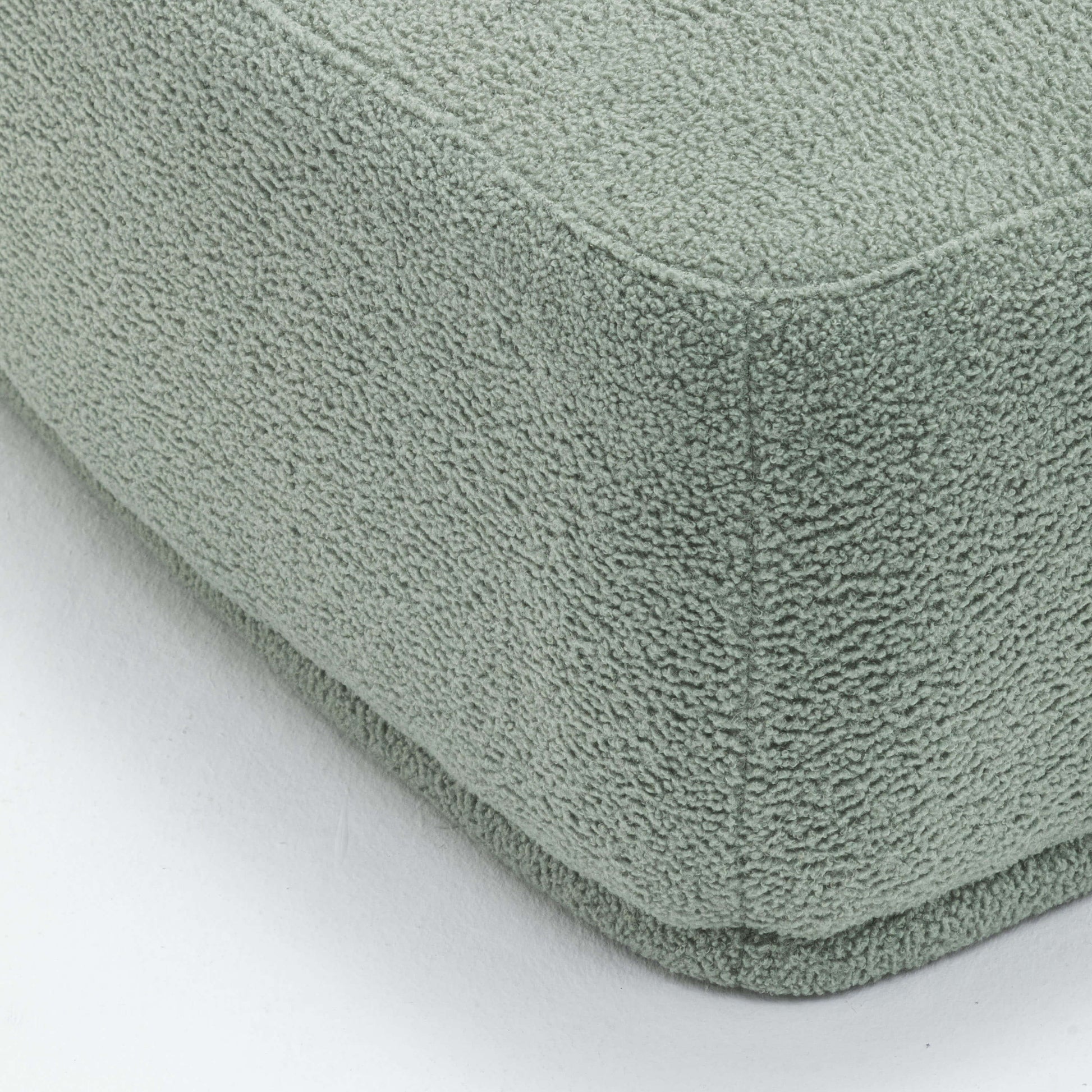 SEYNAR Modern 43'' Teddy Fabric Ottoman Bench