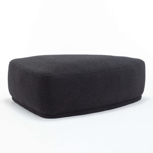 SEYNAR Modern 43'' Teddy Fabric Ottoman Bench