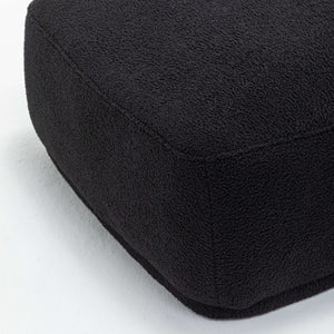 SEYNAR Modern 43'' Teddy Fabric Ottoman Bench