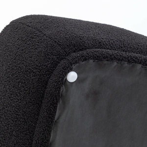 SEYNAR Modern 43'' Teddy Fabric Ottoman Bench