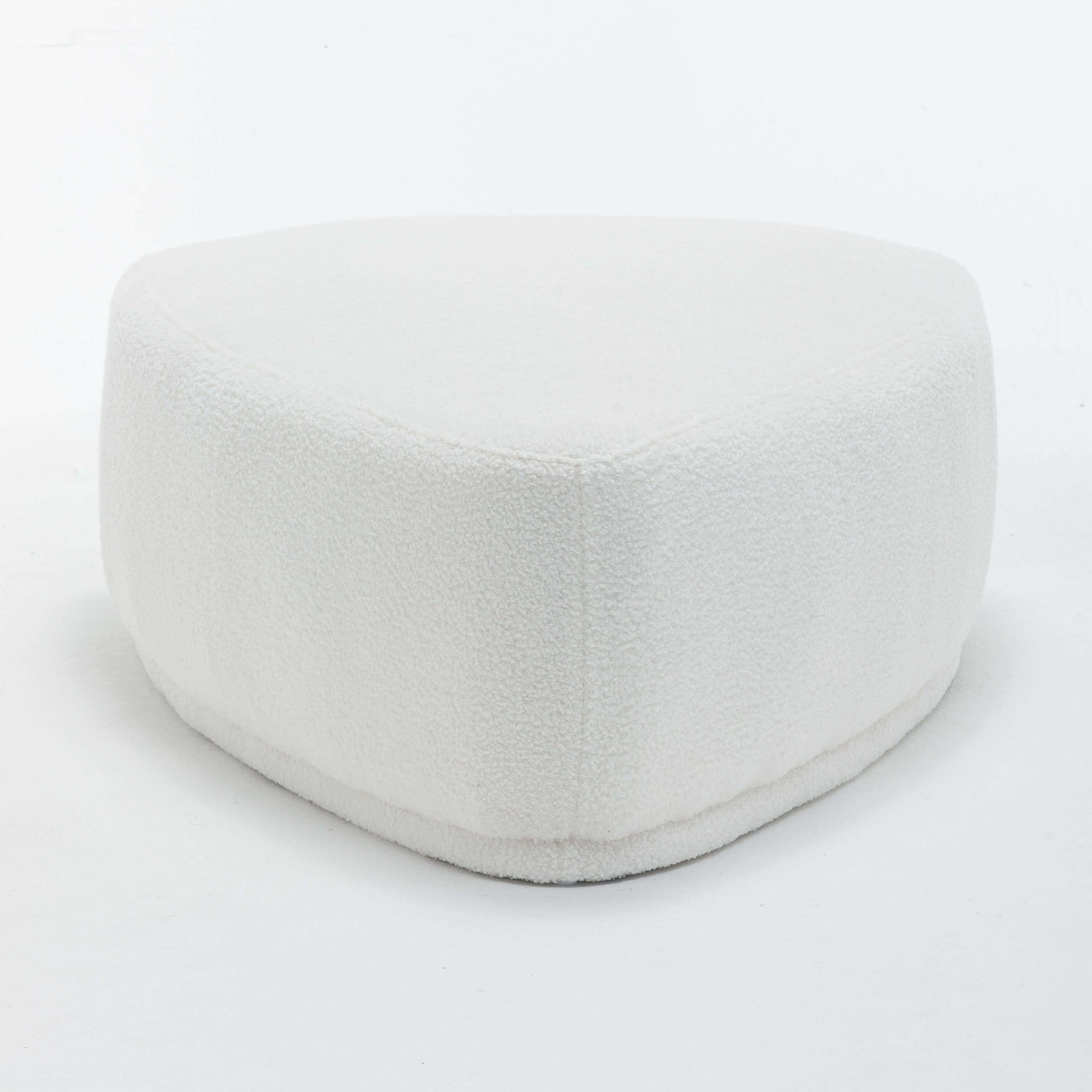 SEYNAR Modern 43'' Teddy Fabric Ottoman Bench