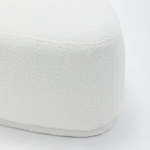 SEYNAR Modern 43'' Teddy Fabric Ottoman Bench