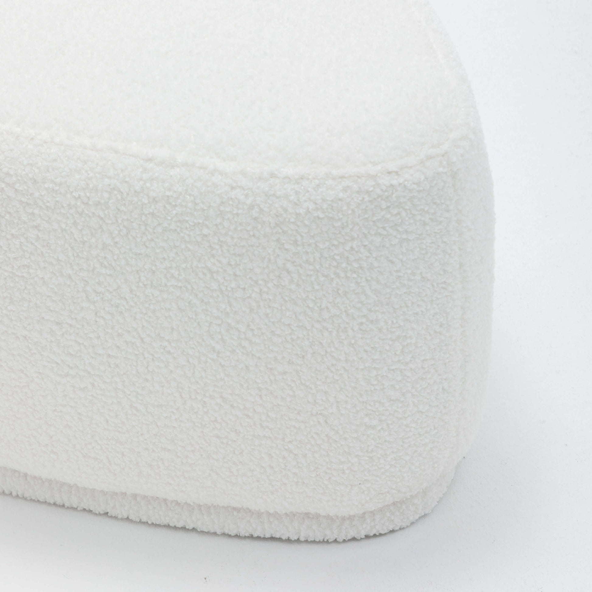 SEYNAR Modern 43'' Teddy Fabric Ottoman Bench