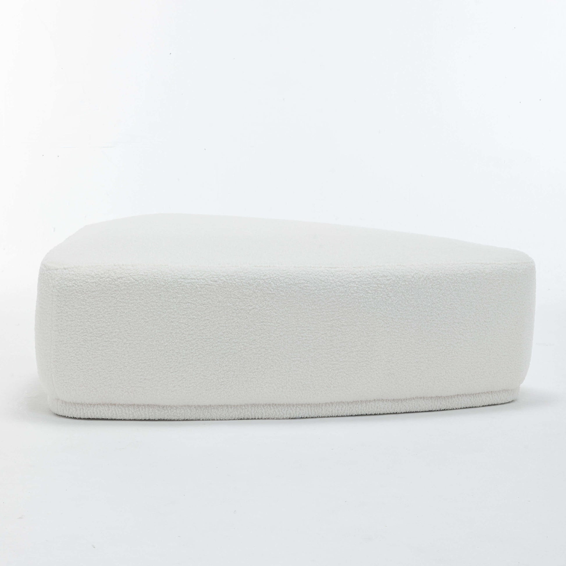 SEYNAR Modern 43'' Teddy Fabric Ottoman Bench