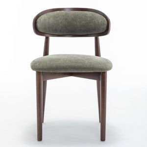 SEYNAR Set of 2/4/6 Mid-Century Modern Chenille Dining Chairs with Solid Wood Frame
