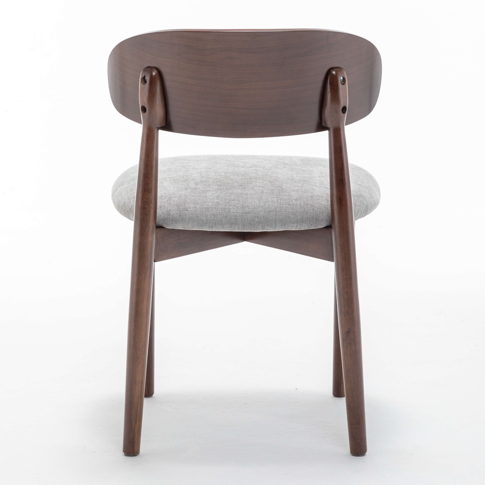 SEYNAR Set of 2/4/6 Mid-Century Modern Chenille Dining Chairs with Solid Wood Frame