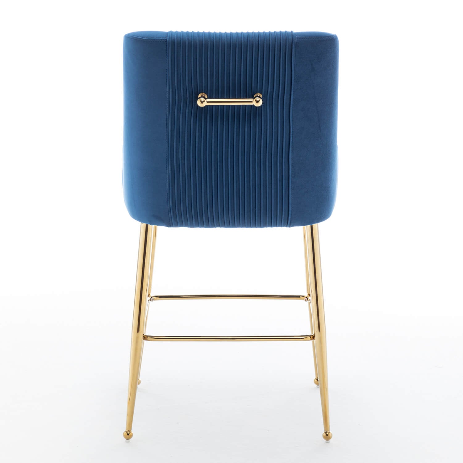 SEYNAR Modern Velvet 39'' H Metal Leg Counter or Bar Stools Set of 2/4