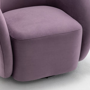 SEYNAR Modern Glam Velvet Upholstered 360 Degree Swivel Accent Armchair, 1 Chair or Set of 2