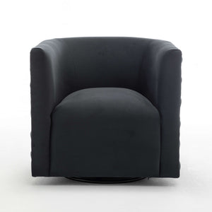 SEYNAR Modern Glam Velvet Upholstered 360 Degree Swivel Barrel Chair