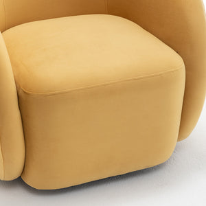 SEYNAR Modern Glam Velvet Upholstered 360 Degree Swivel Accent Armchair, 1 Chair or Set of 2