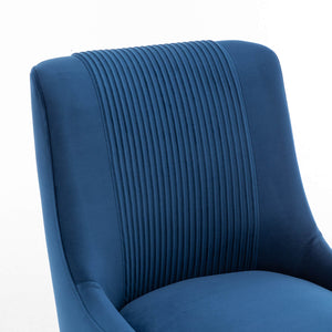 SEYNAR Contempoary Velvet Dining Chair Set of 2/4/6 with Metal Frame Legs and Back Pull