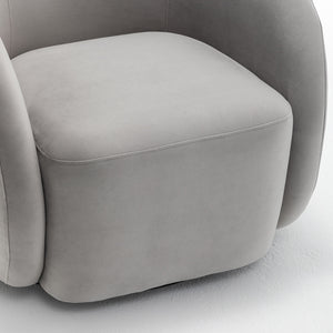 SEYNAR Modern Glam Velvet Upholstered 360 Degree Swivel Accent Armchair, 1 Chair or Set of 2