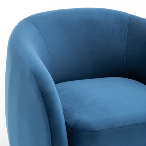 SEYNAR Modern Glam Velvet Upholstered 360 Degree Swivel Accent Armchair, 1 Chair or Set of 2