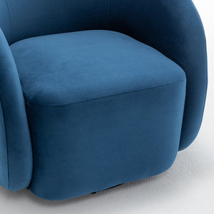 SEYNAR Modern Glam Velvet Upholstered 360 Degree Swivel Accent Armchair, 1 Chair or Set of 2