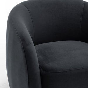 SEYNAR Modern Glam Velvet Upholstered 360 Degree Swivel Accent Armchair, 1 Chair or Set of 2