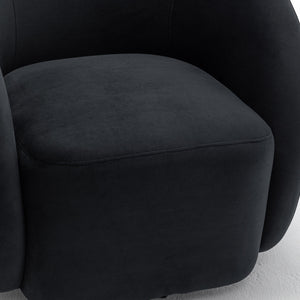 SEYNAR Modern Glam Velvet Upholstered 360 Degree Swivel Accent Armchair, 1 Chair or Set of 2