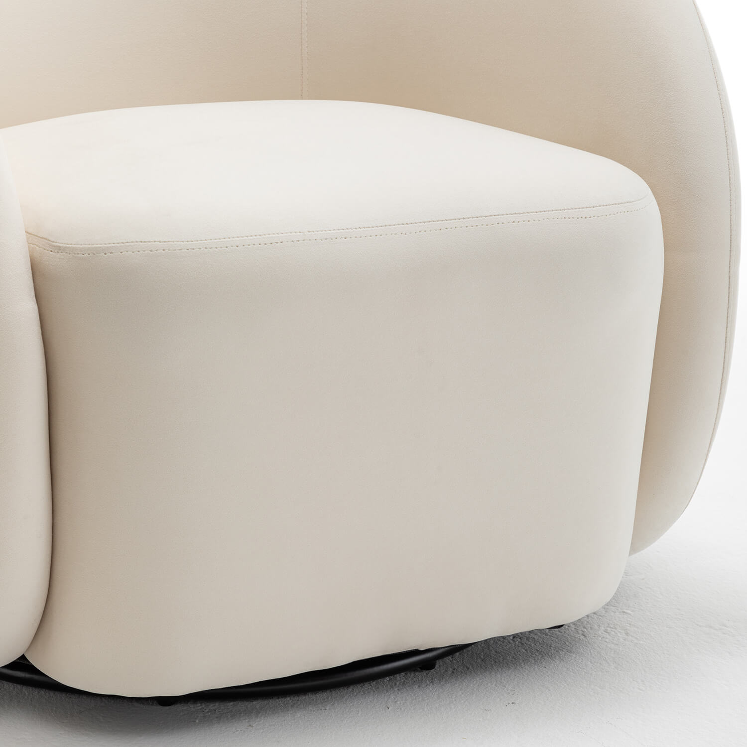 SEYNAR Modern Glam Velvet Upholstered 360 Degree Swivel Accent Armchair, 1 Chair or Set of 2