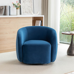 SEYNAR Modern Glam Velvet Upholstered 360 Degree Swivel Accent Armchair, 1 Chair or Set of 2