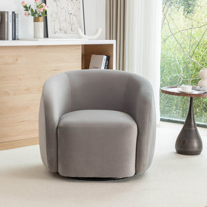 SEYNAR Modern Glam Velvet Upholstered 360 Degree Swivel Accent Armchair, 1 Chair or Set of 2