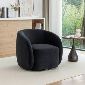 SEYNAR Modern Glam Velvet Upholstered 360 Degree Swivel Accent Armchair, 1 Chair or Set of 2