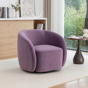 SEYNAR Modern Glam Velvet Upholstered 360 Degree Swivel Accent Armchair, 1 Chair or Set of 2