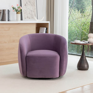 SEYNAR Modern Glam Velvet Upholstered 360 Degree Swivel Accent Armchair, 1 Chair or Set of 2