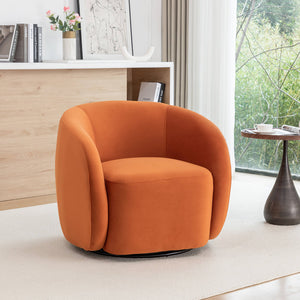 SEYNAR Modern Glam Velvet Upholstered 360 Degree Swivel Accent Armchair, 1 Chair or Set of 2