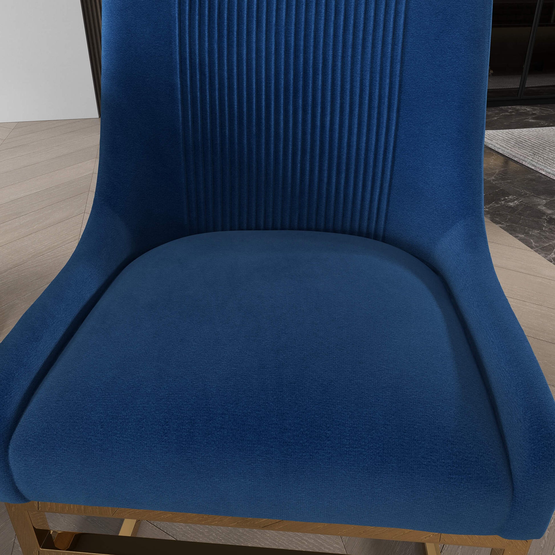 SEYNAR Contempoary Velvet Dining Chair with Metal Frame Legs, set of 2/4/6/8