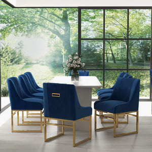 SEYNAR Contempoary Velvet Dining Chair with Metal Frame Legs, set of 2/4/6/8