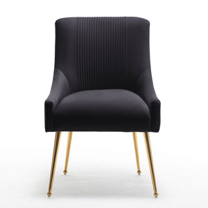 SEYNAR Modern Glam Velvet Dining Chair Set of 2/4/6 with Rear Handle