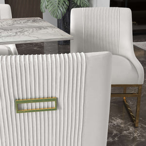 SEYNAR Contempoary Velvet Dining Chair with Metal Frame Legs, set of 2/4/6/8